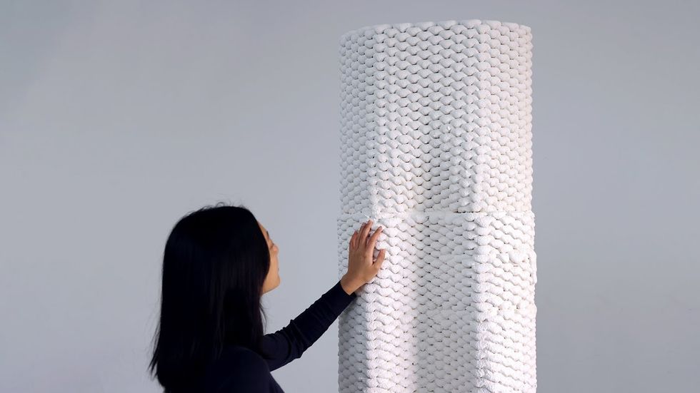 3D Printing Lightweight, Insulated Walls Using Cement-Free Mineral Foam